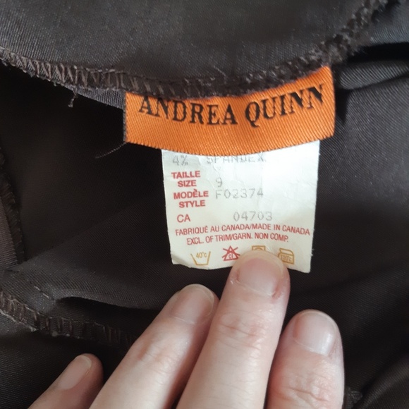 Andrea Quinn Long Brown Skirt Size 9 - Picture 4 of 7